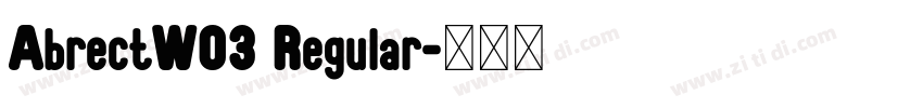AbrectW03 Regular字体转换
